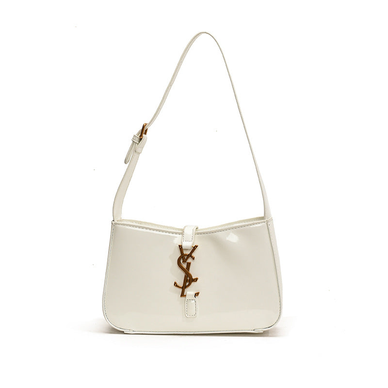 Premium Leather Baguette Shoulder Bag for Women