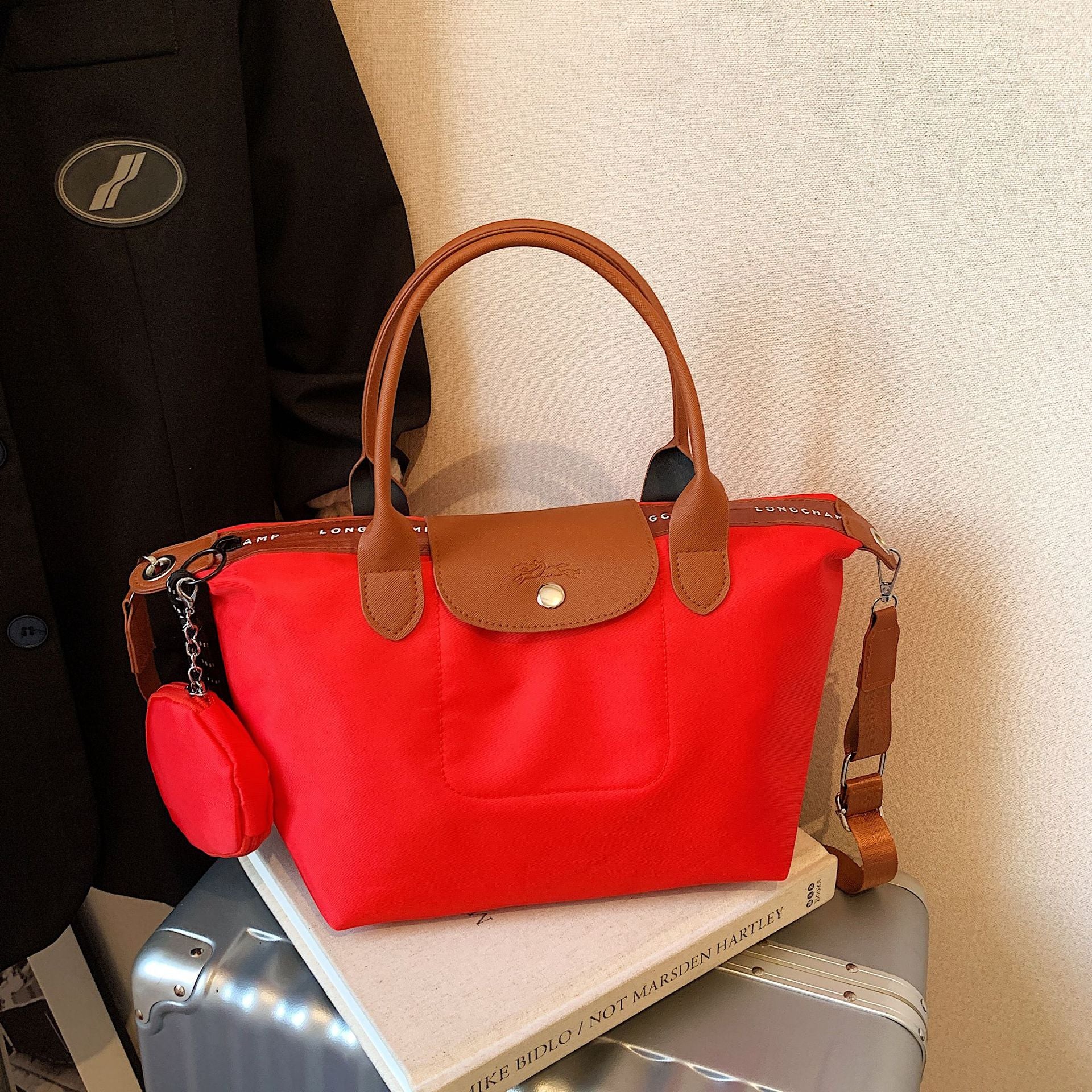 Simple Nylon Dragon Dumpling Bag Versatile Shoulder Handbag