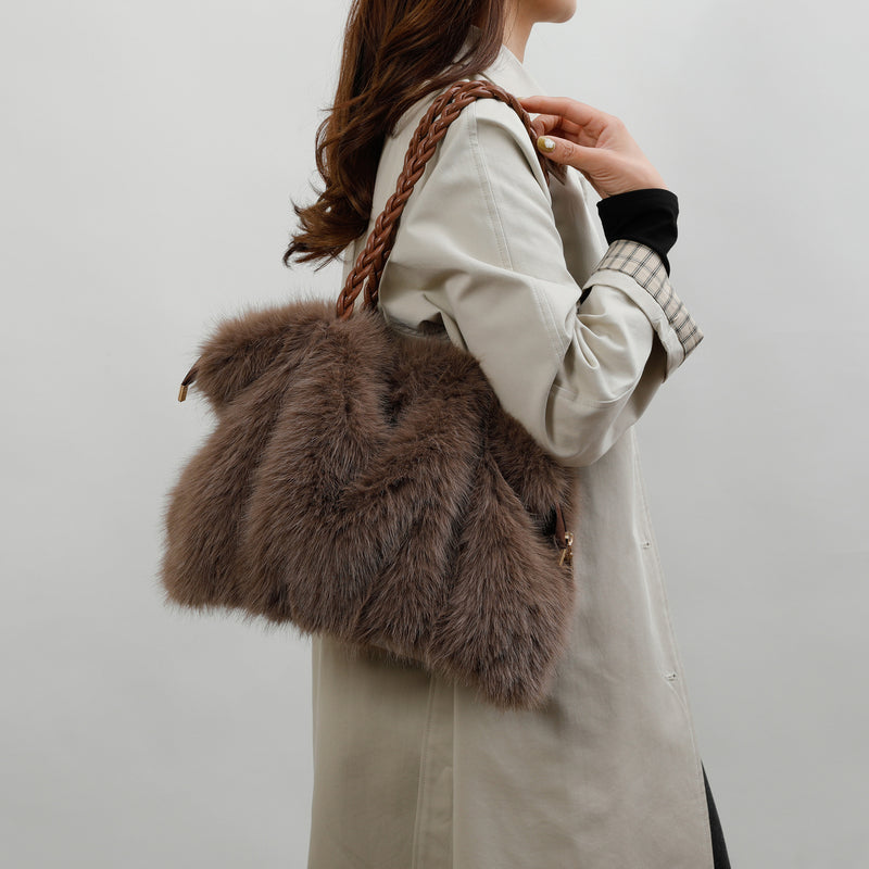 Premium Plush Fashionable Lazy Bag Large Capacity Shoulder Tote