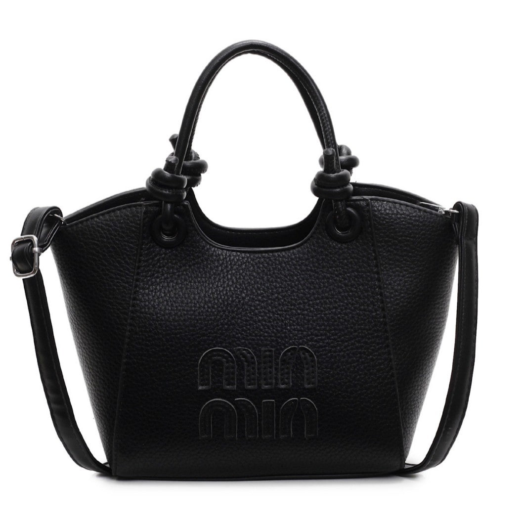 Miu Embroidery Women's Bucket Shoulder Bag