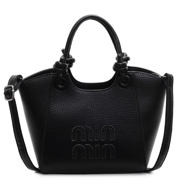 Miu Embroidery Women's Bucket Shoulder Bag