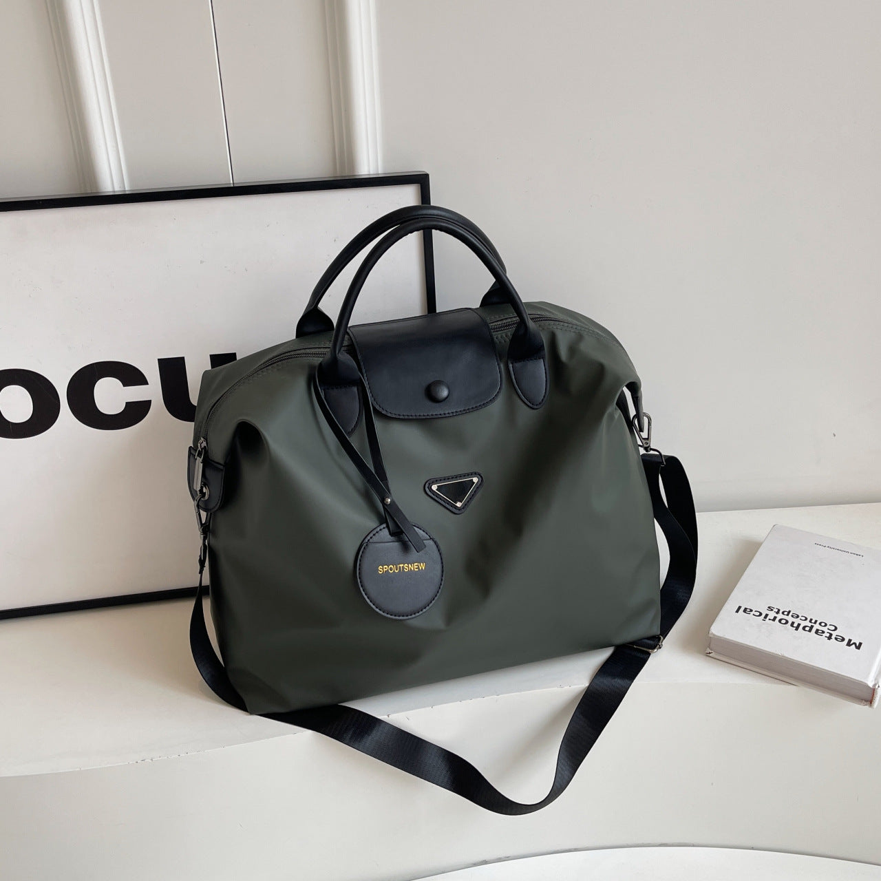 Large Capacity Oxford Tote Bag Shoulder Crossbody Handbag