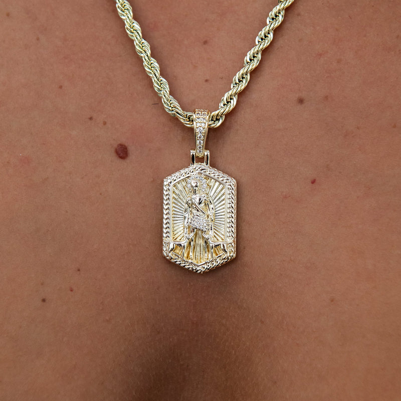San Lazaro Pendant in Yellow Gold