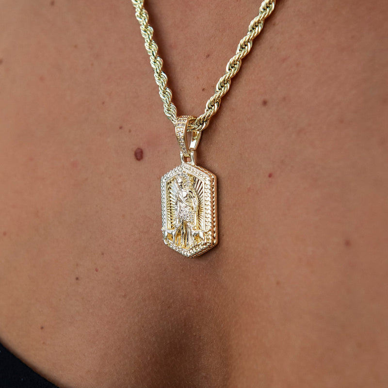 San Lazaro Pendant in Yellow Gold