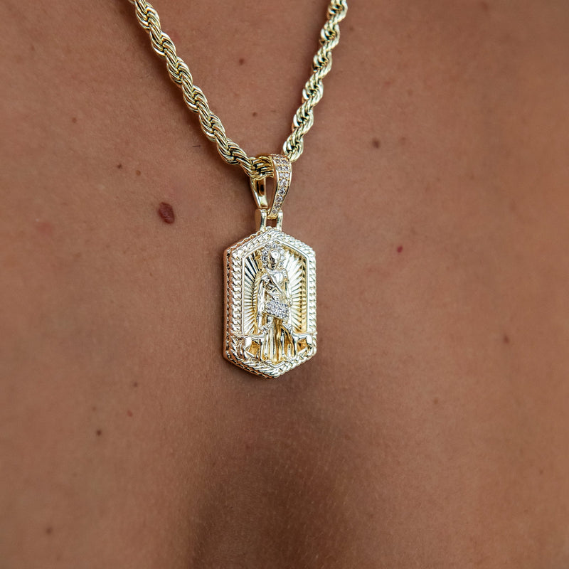 San Lazaro Pendant in Yellow Gold