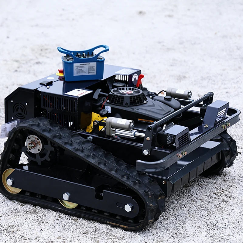 Customized orchard crawler self-propelled lawn mower and grass crusher for even grass crushing