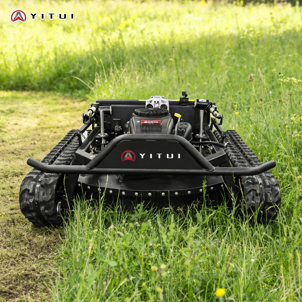 Ce Epa All Terrain Lawn Mowing Robot With Rubber Tracks And Multi Functional Remote Control