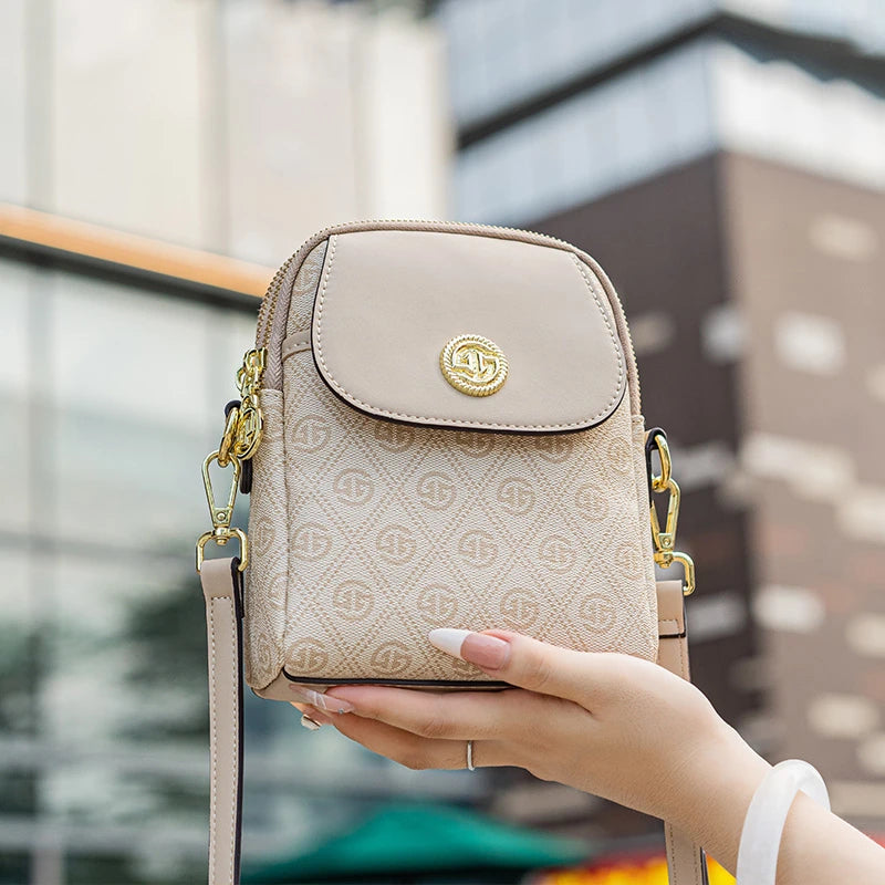 Soft Leather Premium Mini Crossbody Bag 9866