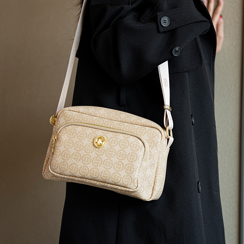 Minimalist Printed Square Crossbody Bag 8010