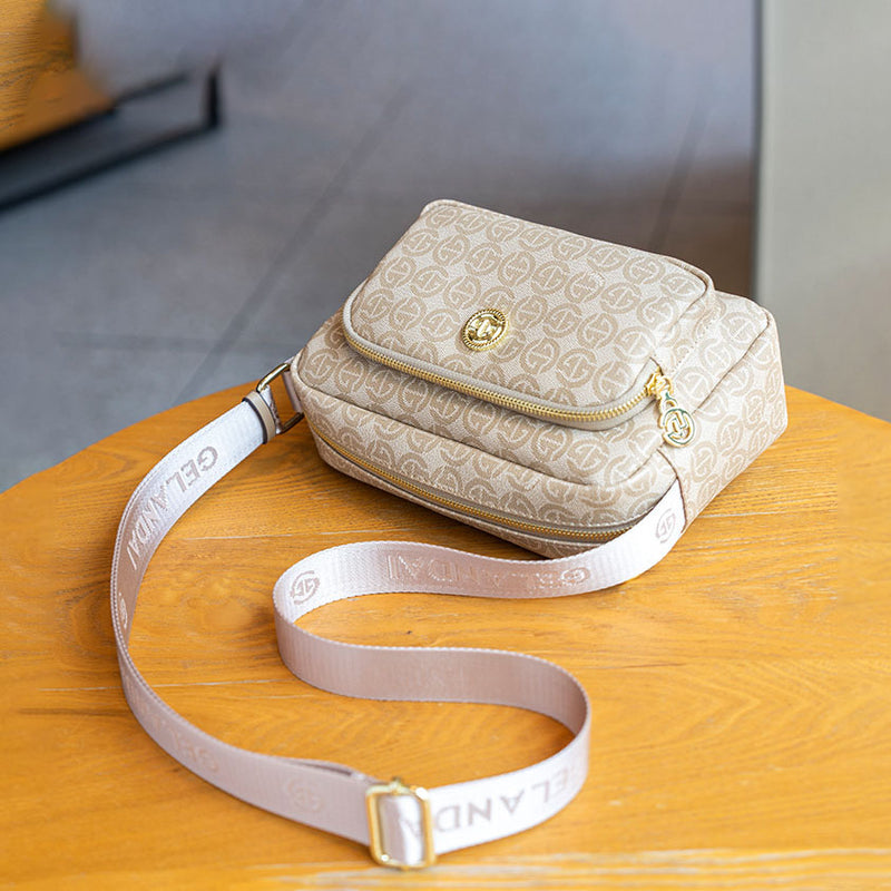 Minimalist Printed Square Crossbody Bag 8010