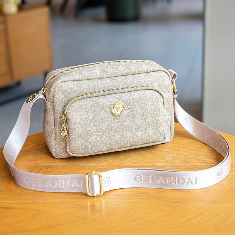 Minimalist Printed Square Crossbody Bag 8010