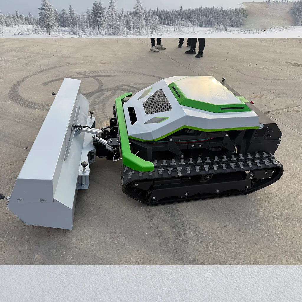 Multifunctional Portable Electric Remote-controlled Lawn Mower Snowplow Bulldozer Grass Shredder for Home Garden Use