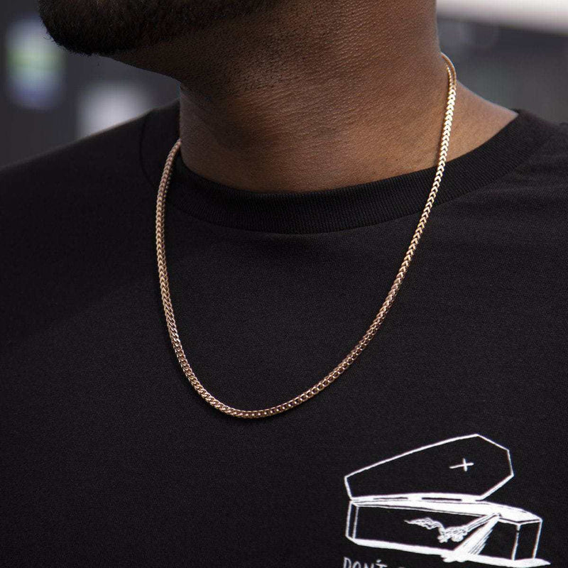 Franco Chain in Rose Gold - 3mm