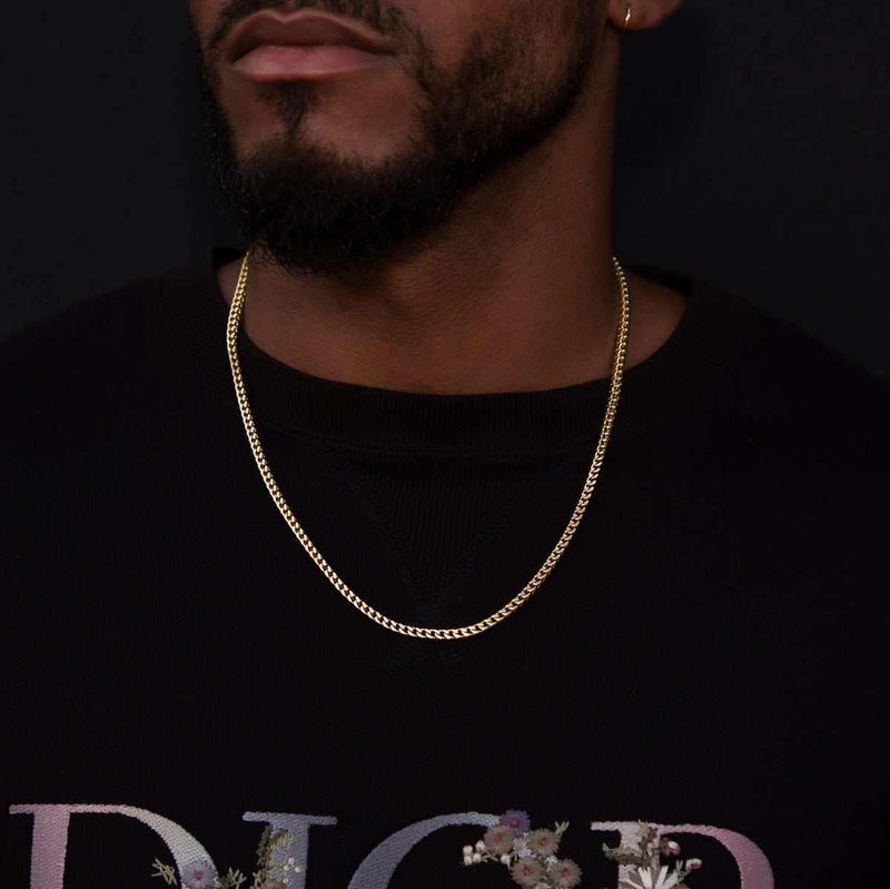 Franco Chain in Yellow Gold - 3mm