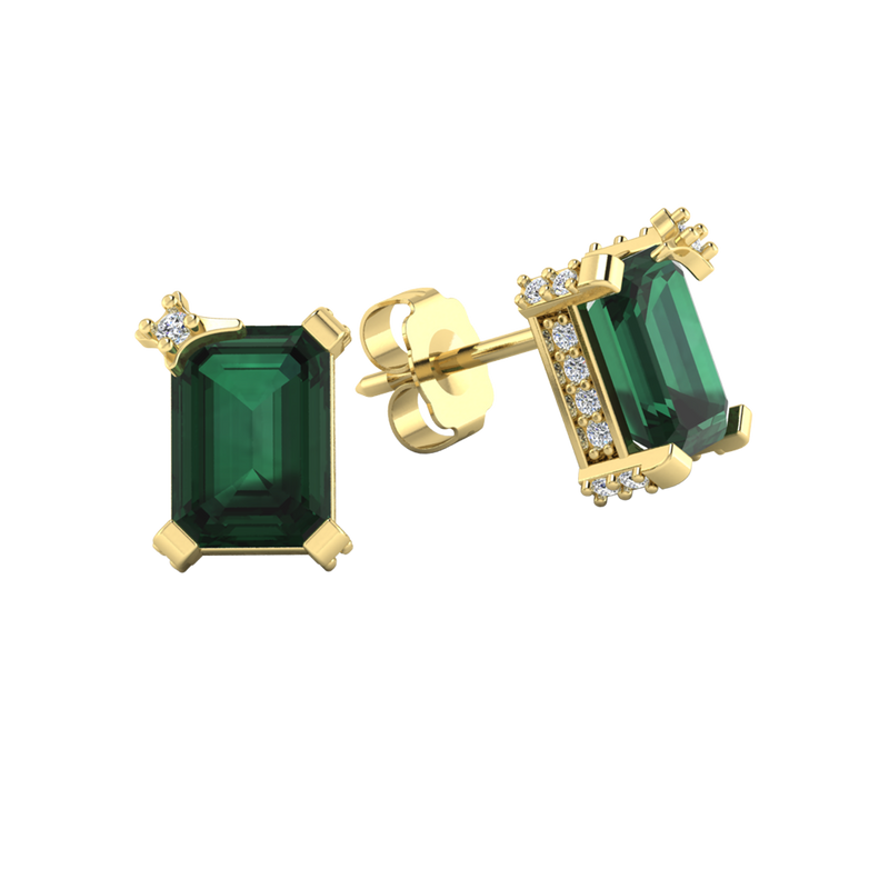 Birthstone Stud Earrings