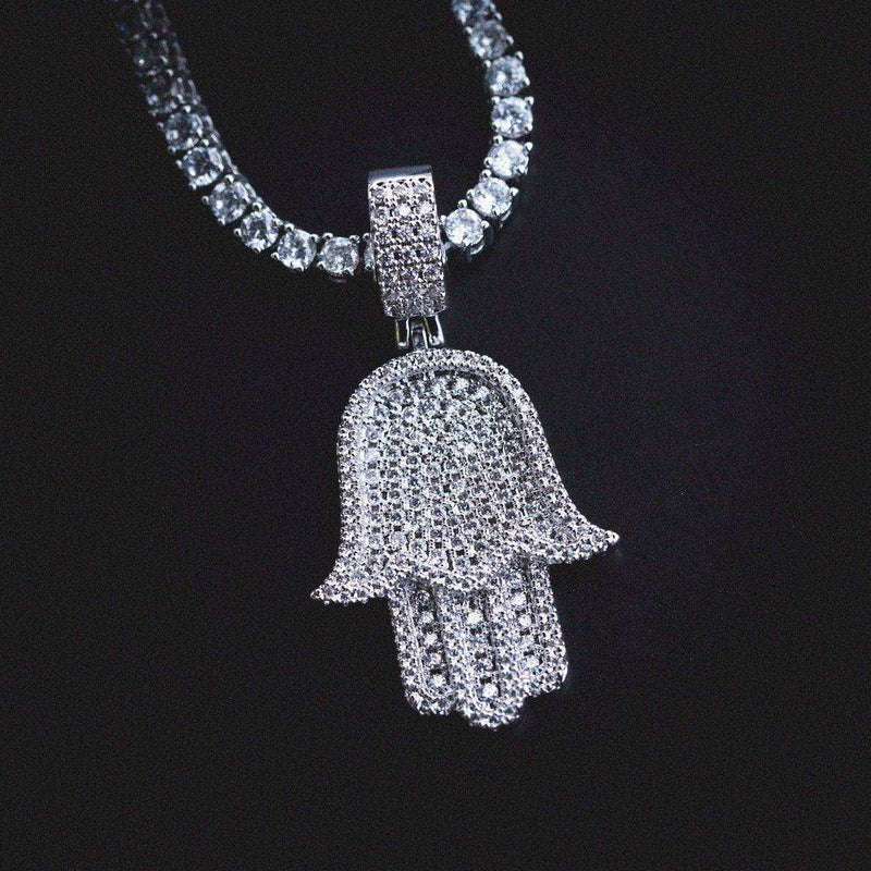 Hamsah Pendant in White Gold - The GLD Shop