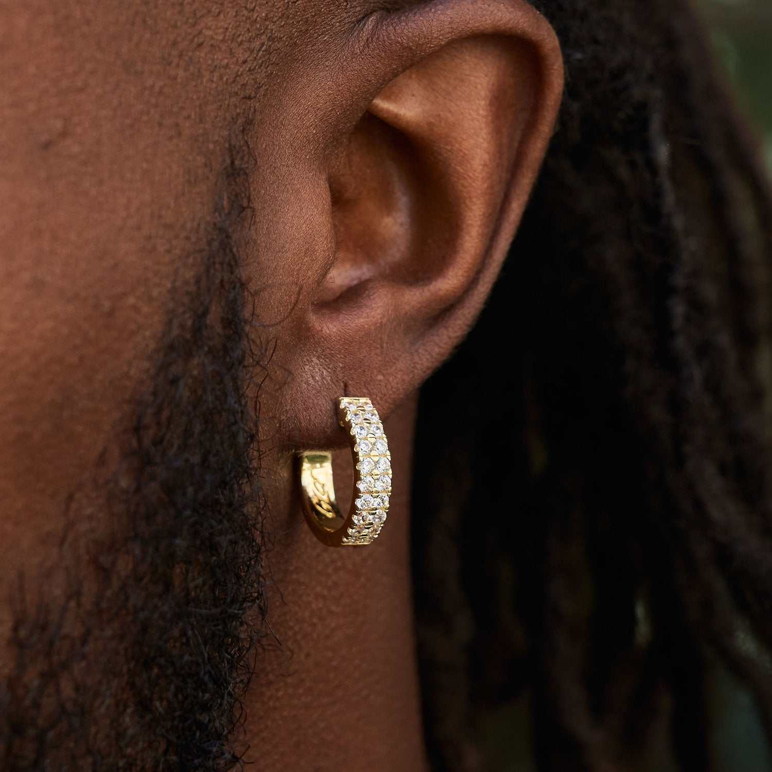 Double Row Small Hoop Earrings