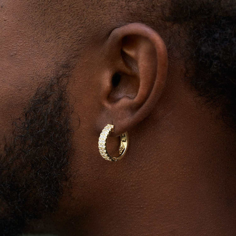 Double Row Small Hoop Earrings