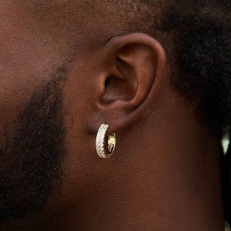 Double Row Small Hoop Earrings