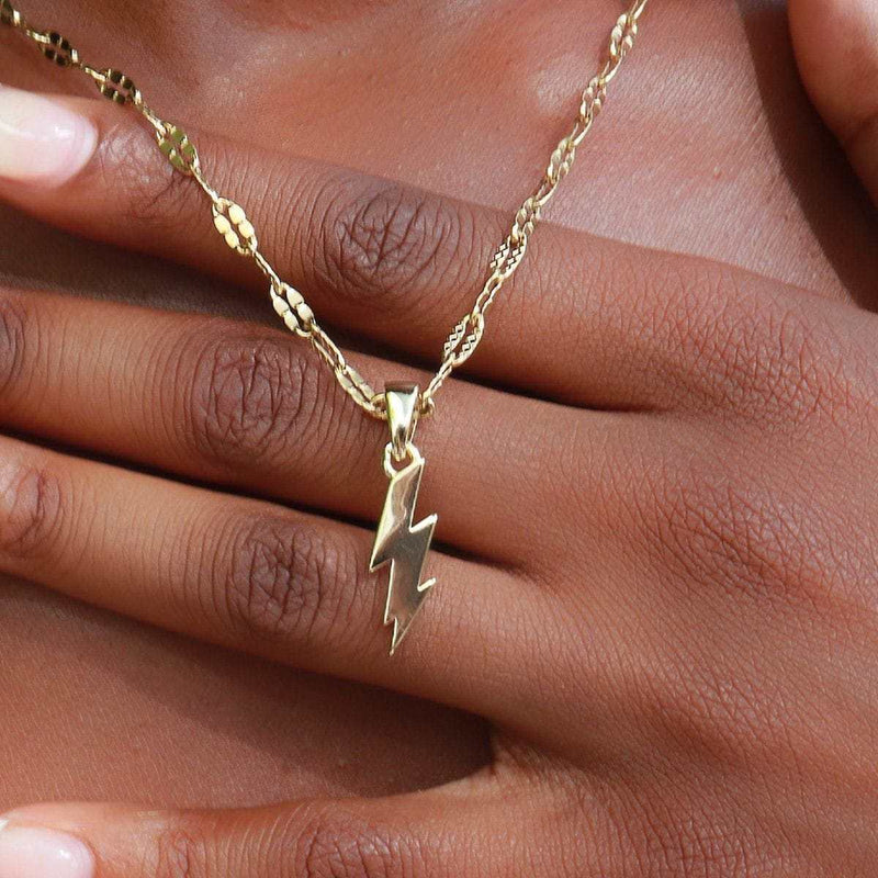 Micro Lightning Bolt Pendant