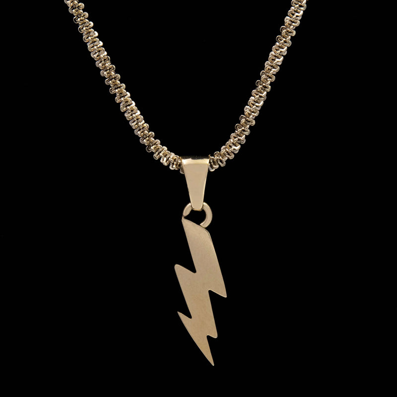 Micro Lightning Bolt Pendant