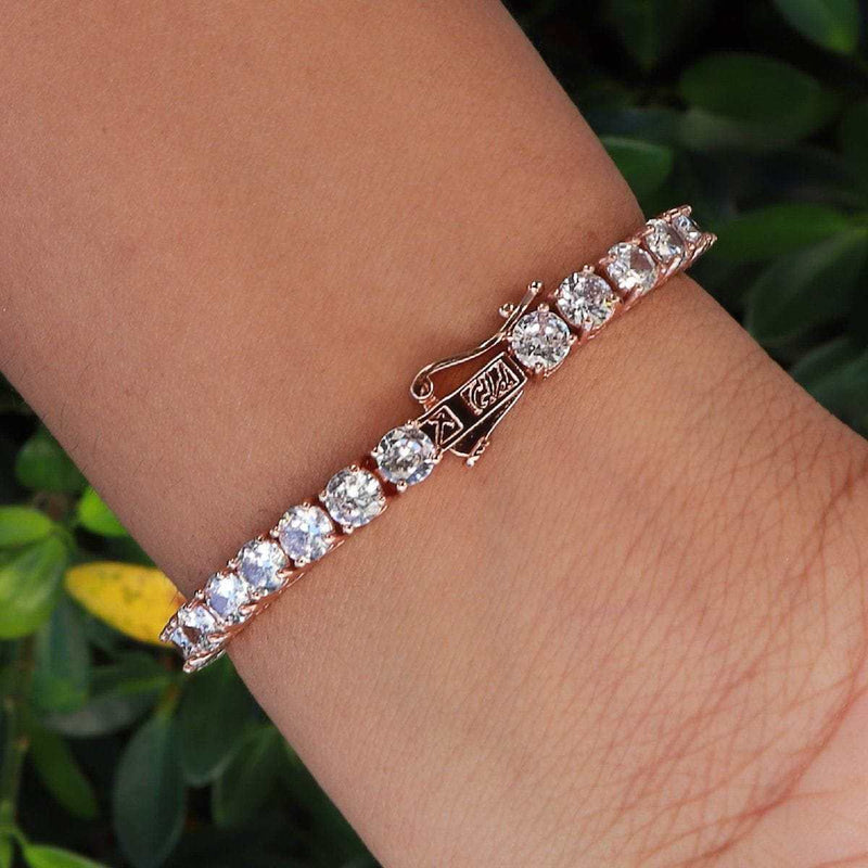 Diamond Tennis Bracelet in Rose Gold - 5mm